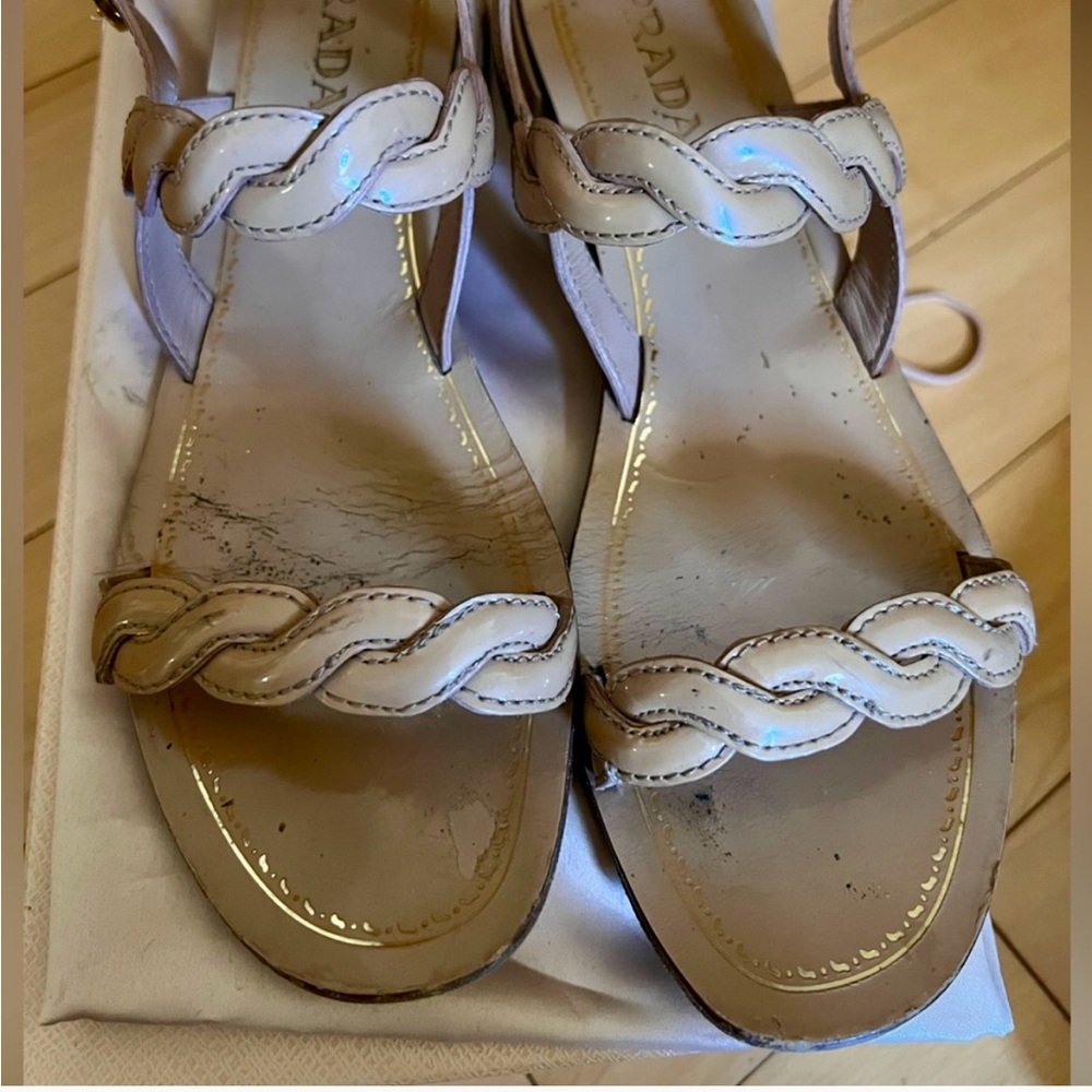 Prada Braided Sandals size 39 Great Condition ~ Quiet Luxury - Picture 7 of 10